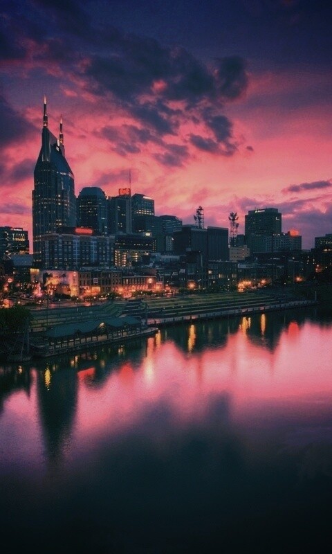 Ночной город обои