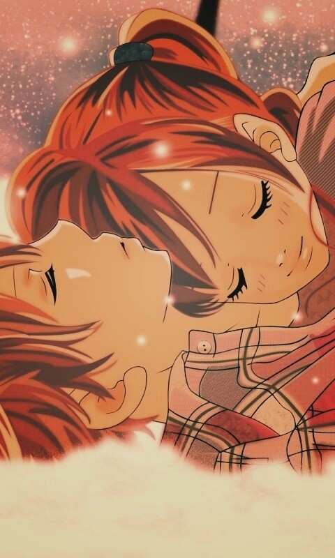 Двое на снегу из Bokura Ga Ita обои