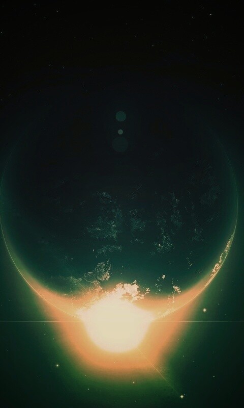 Восход виден из космоса обои