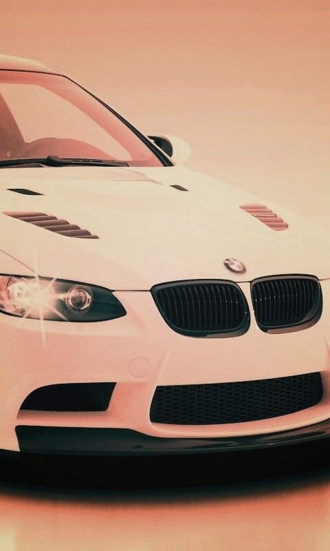 Белый БМВ обои