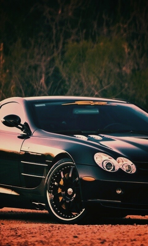 Черный мерседес обои