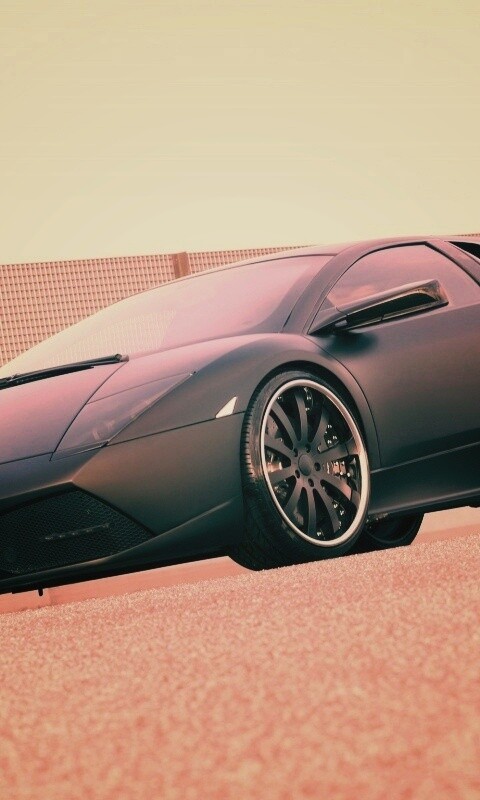 Lamborghini Reventon черного цвета обои