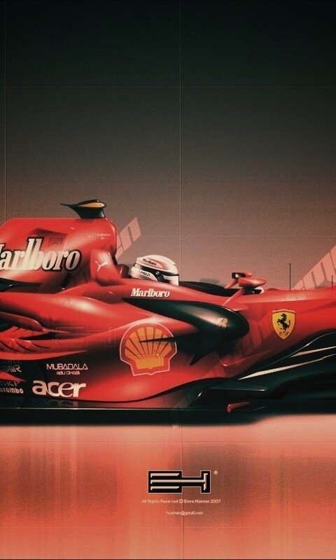 Болид Феррари обои