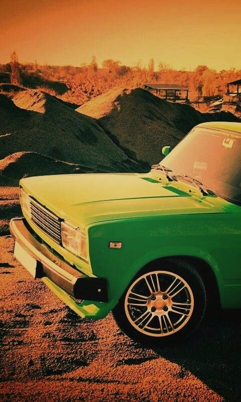 Кислотные жигули обои