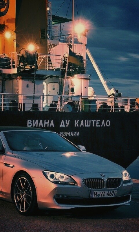 BMW 6 в порту обои