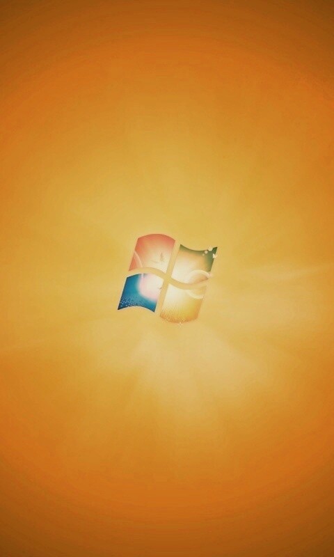 Сочный зеленый логотип Windows 7 обои