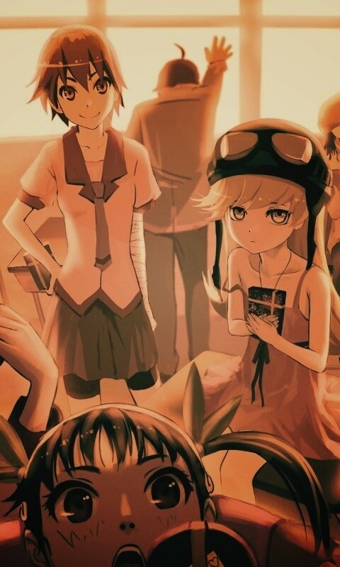 Девушки из Bakemonogatari обои