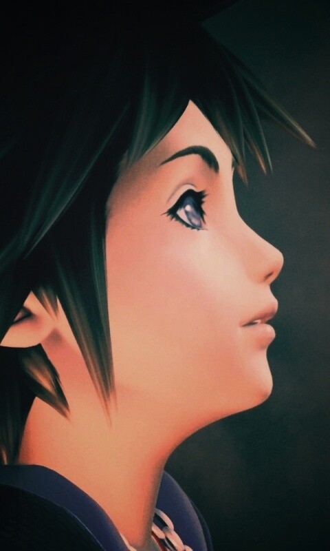 Анимешный парень и белые перья обои