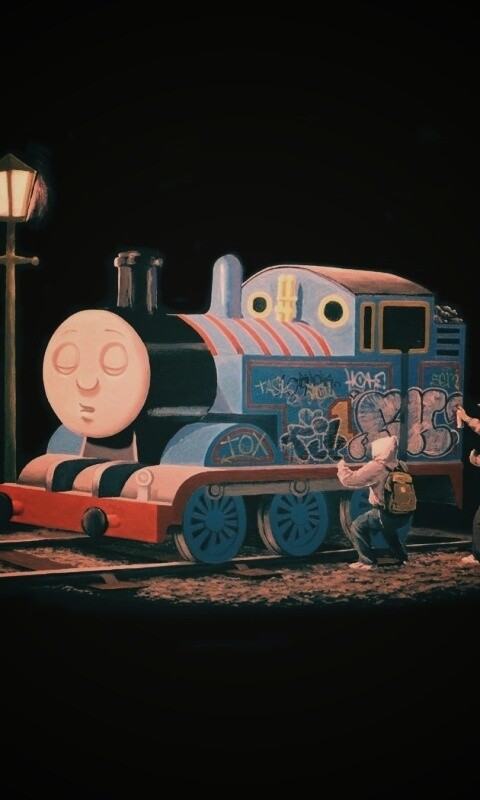 Паровозик для граффити обои