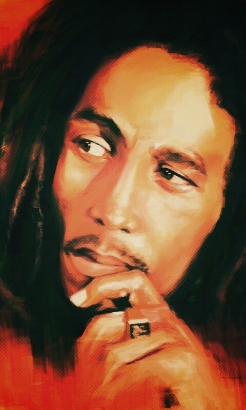 Портет Боба Марли обои