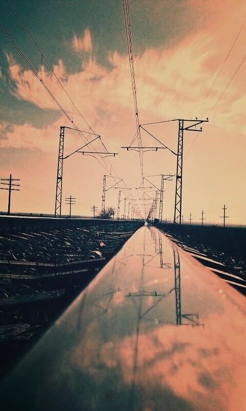 Фото вдоль железной дороги обои