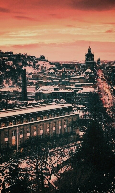 Вид на Эдинбург обои
