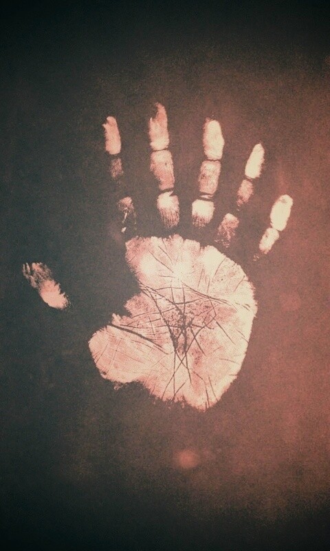 Необычный отпечаток руки обои