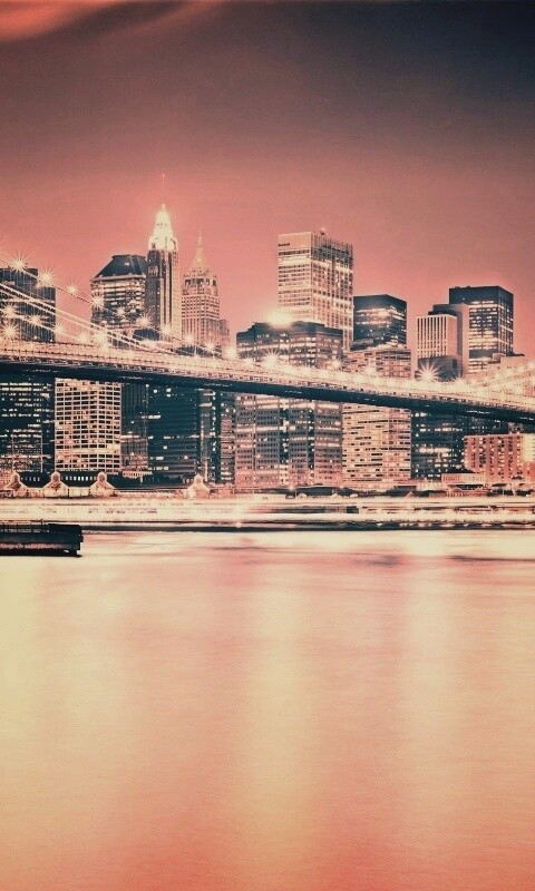 Огни ночного города обои