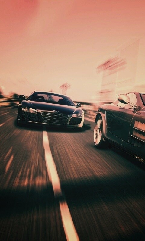 Гонка Ауди и Мерседеса обои