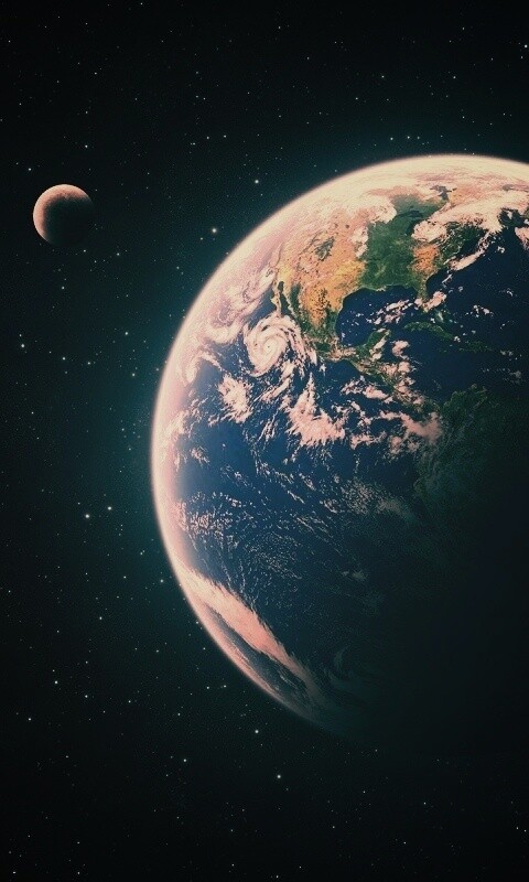 Вид Земли из космоса обои