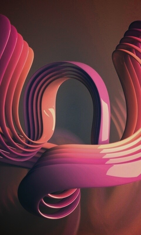 Фиолетовые изгибы обои