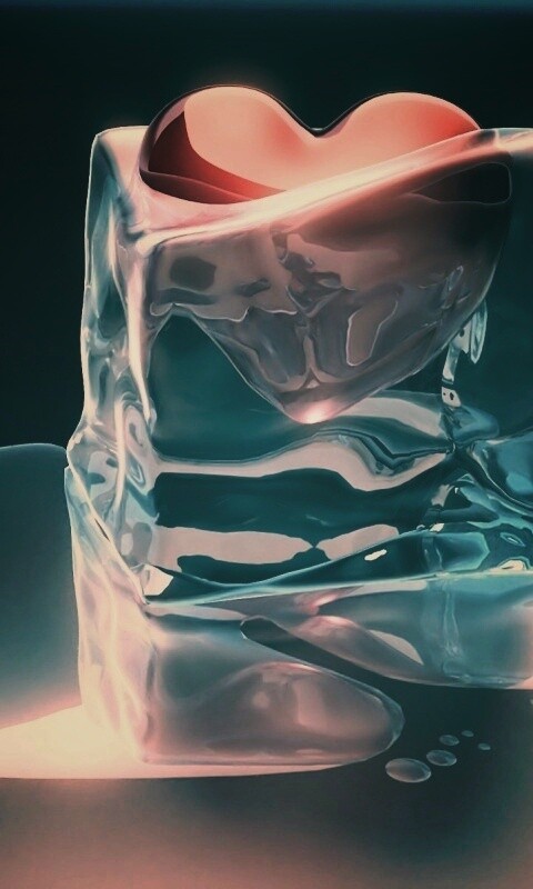 Сердце оттаивает обои