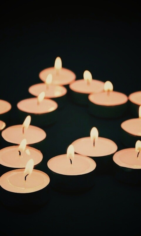 Звезда из свечек обои