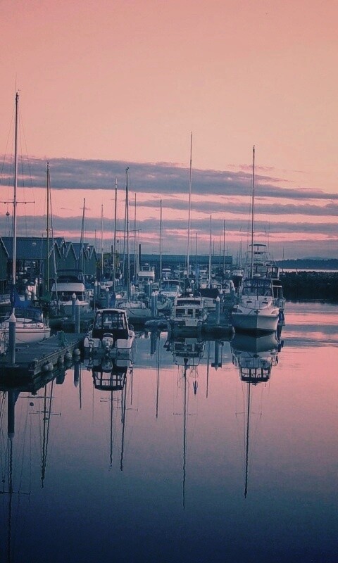 Лодочная пристань обои