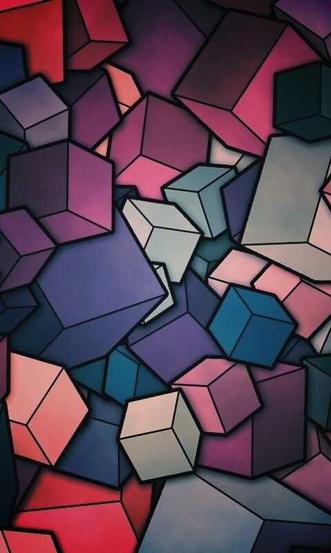 Кубики обои