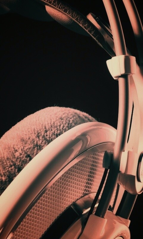 Серые наушники обои