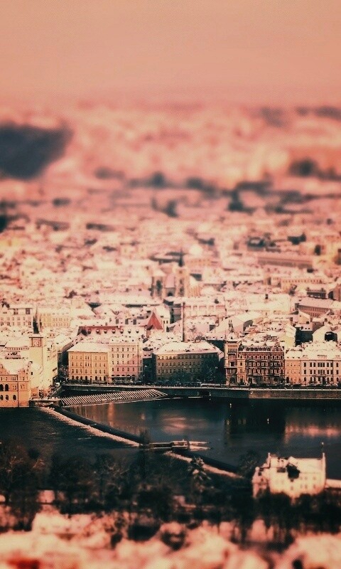 Вид на город обои