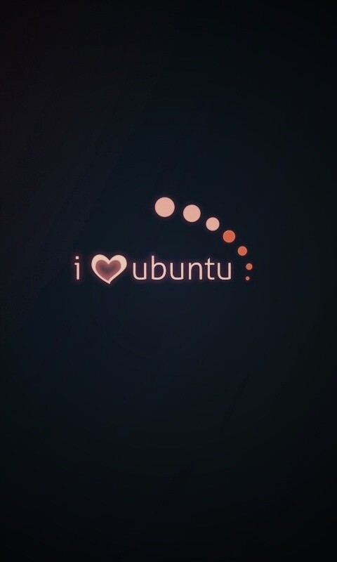 Я люблю убунту обои
