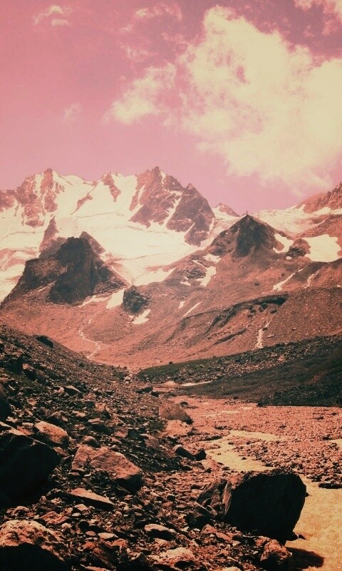 Горный пейзаж обои