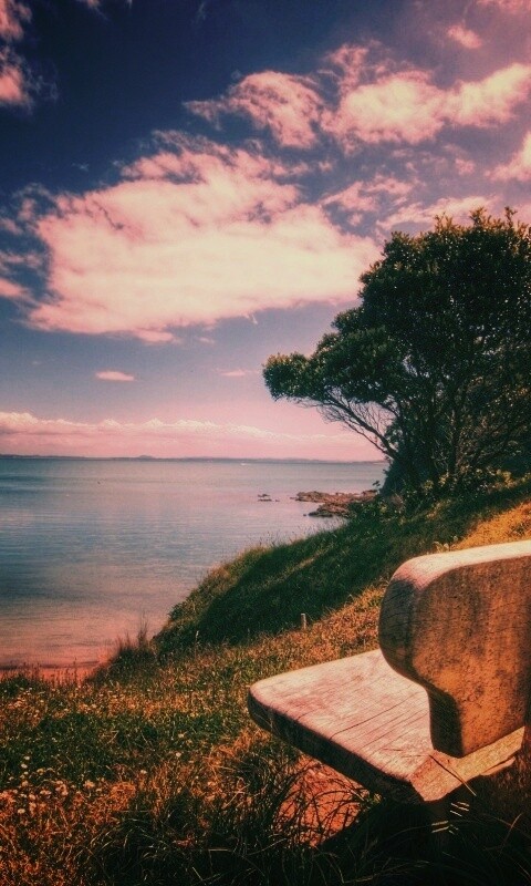 С видом на море обои