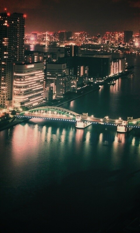 Ночной город обои