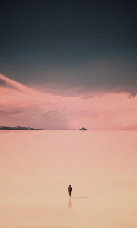 Человек и пустошь обои