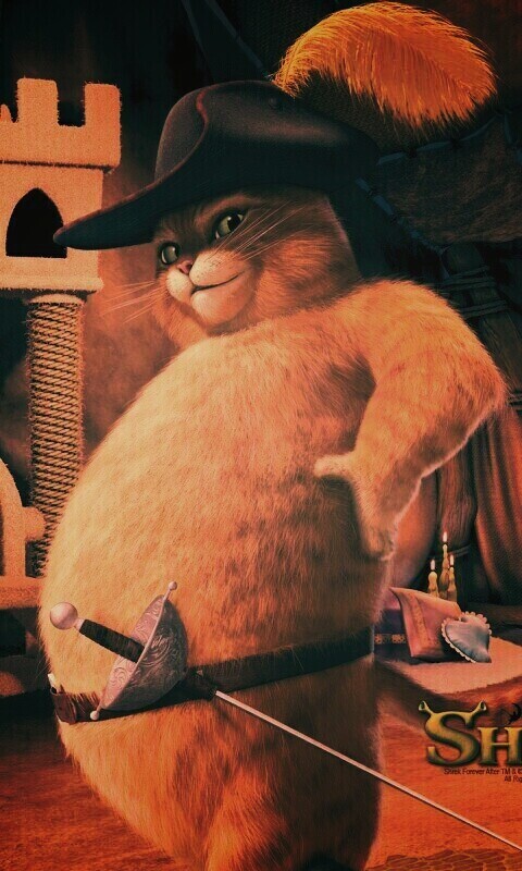 Кот в сапогах из Шрека обои