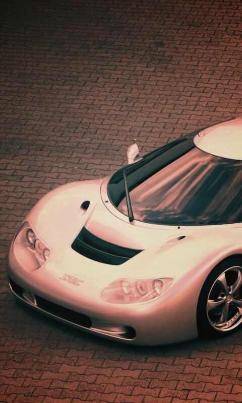 Красивый серебристый спорткар обои