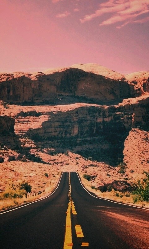 Дорога в горах обои