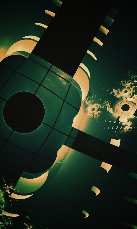 Абстрактные темно-зеленые фигуры обои