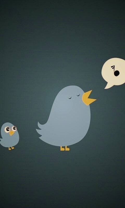 Поющая птица обои