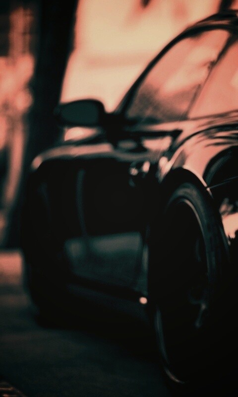 Черный порш обои