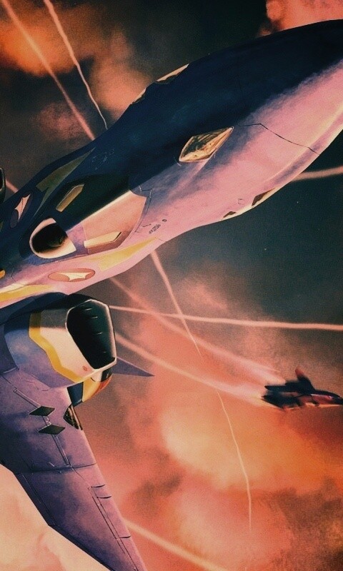 Фантастический самолёт делает бочку обои