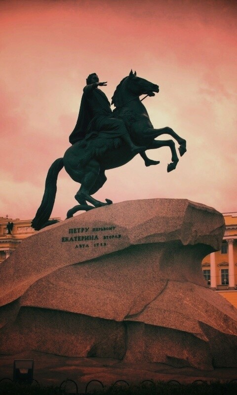 Медный Всадник в Питере обои