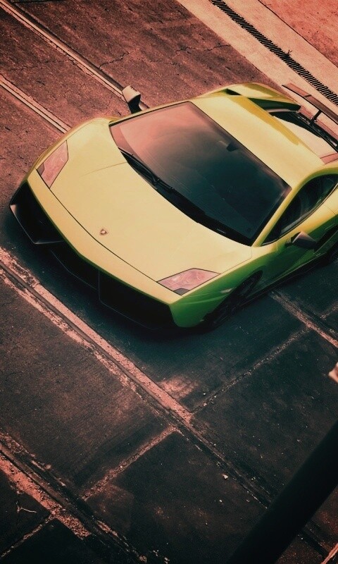Зелёный Ламбо обои