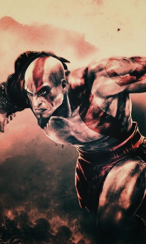 Герой игры God of War обои