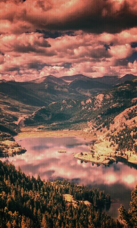 Горное озеро обои