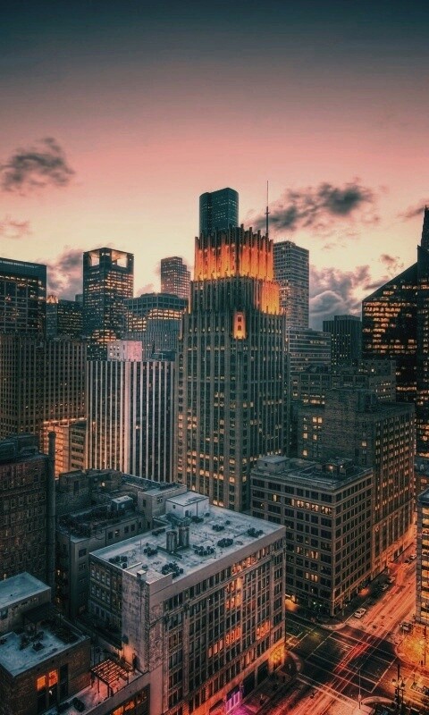 Бизнес-центр сверху обои