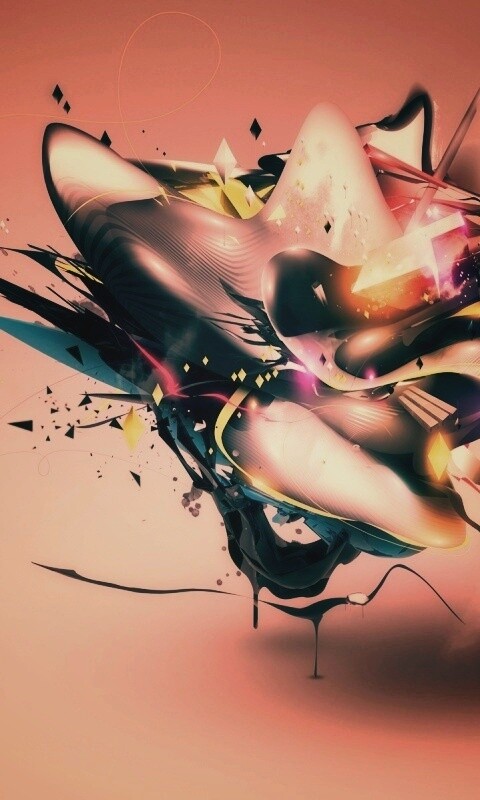 Яркая абстракция обои