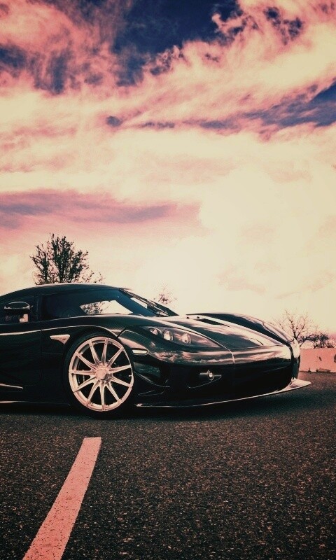 Черный кёнигсег обои