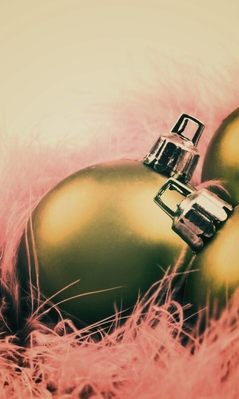 Новогодние шарики обои