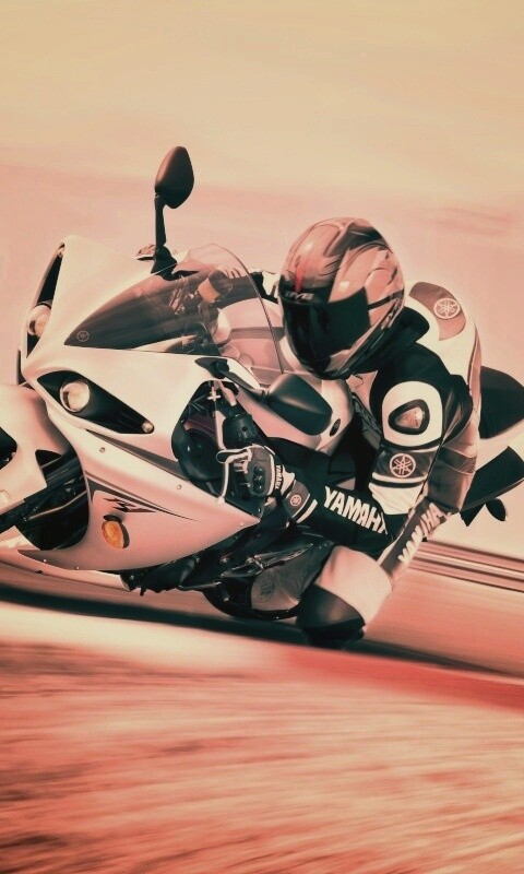 Человек на мотоцикле обои