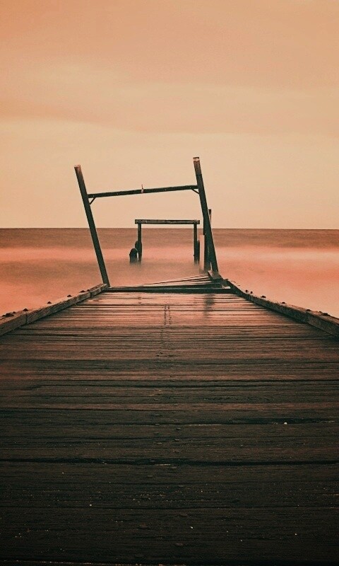 Мостки до горизонта обои