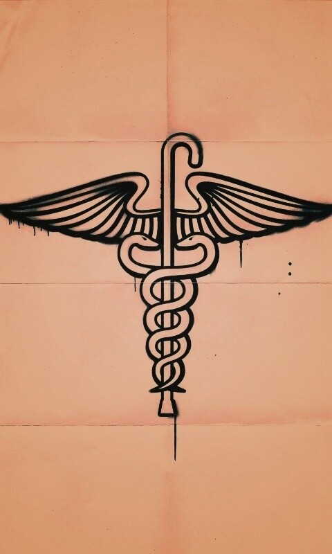 Змеи на трости — граффити обои